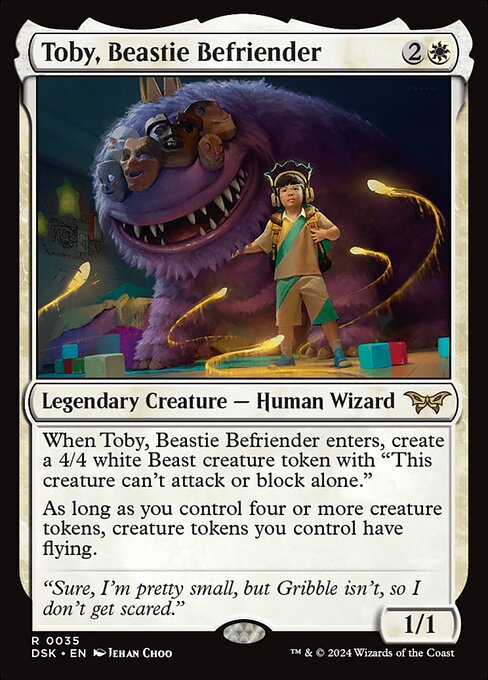Toby, Beastie Befriender - Duskmourn: House of Horror Magic card