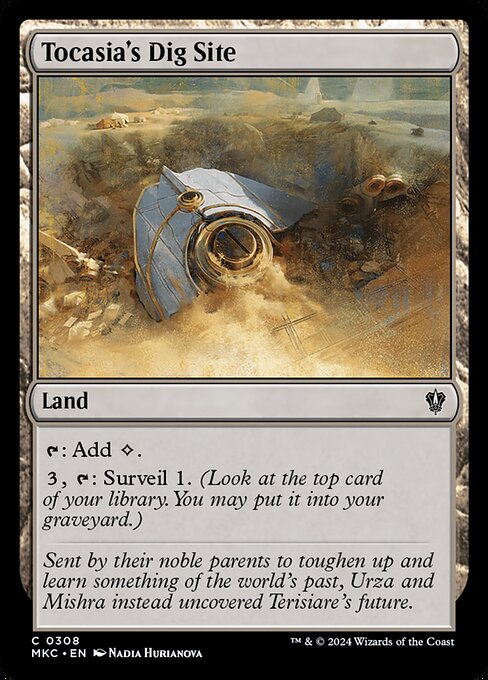 Tocasia's Dig Site - Murders at Karlov Manor Commander Magic card