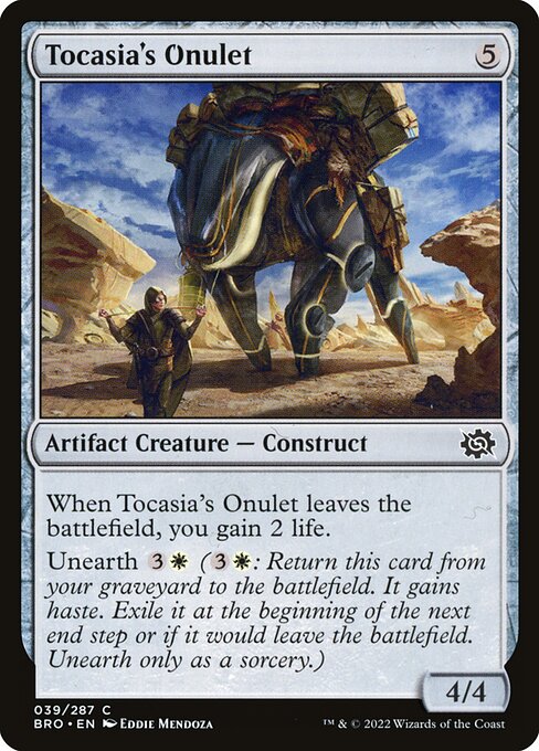 Tocasia's Onulet - The Brothers' War Magic card