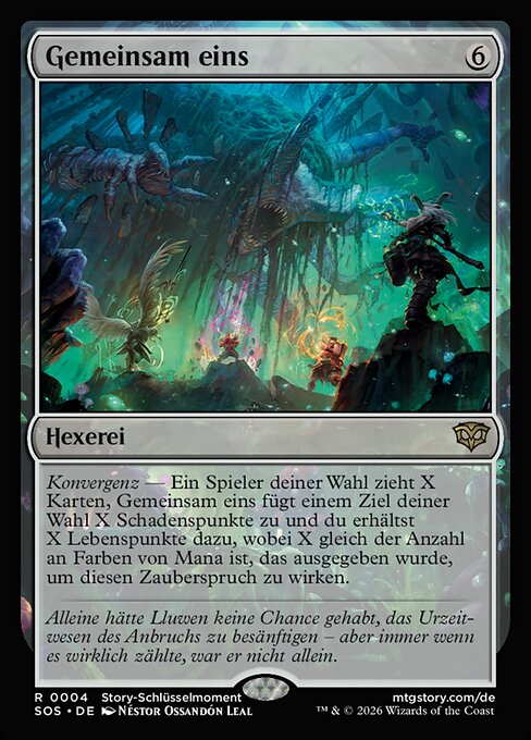 Unis dans l'effort (Together as One) - Secrets of Strixhaven (#4) - Illustrated by Néstor Ossandón Leal - Magic: The Gathering Card