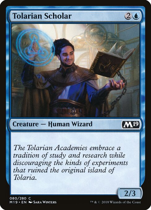Tolarian Scholar - Core Set 2019 Magic card