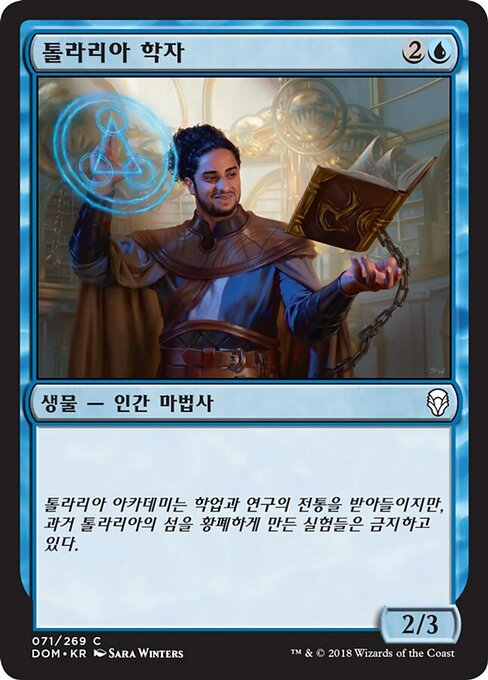 Tolarian Scholar - Dominaria (#71) - Illustrated by Sara Winters - Magic: The Gathering Card