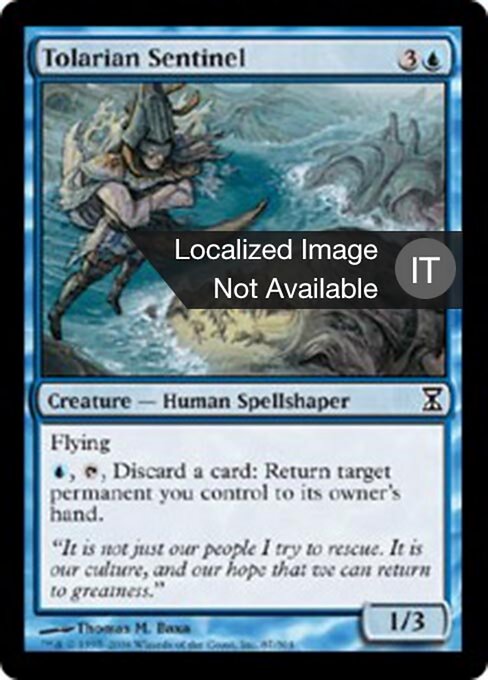 Tolarianischer Wachposten (Tolarian Sentinel) - Time Spiral Remastered (#94) - Illustrated by Thomas M. Baxa - Magic: The Gathering Card