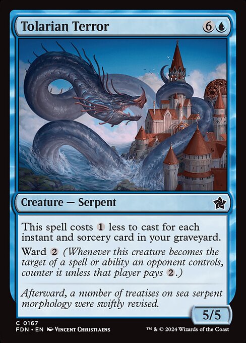 Tolarian Terror - Foundations Magic card