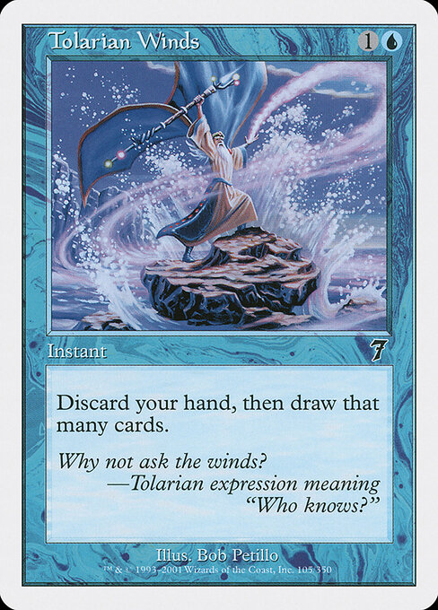 Tolarian Winds - Seventh Edition Magic card