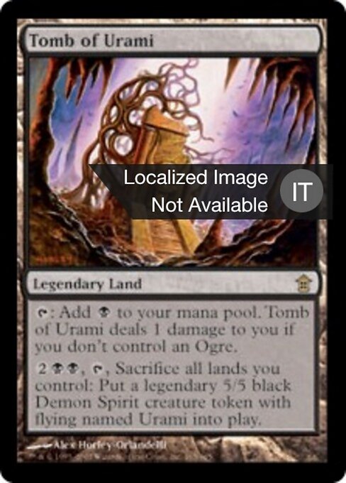 Tombe d'Urami (Tomb of Urami) - Saviors of Kamigawa (#165) - Illustrated by Alex Horley-Orlandelli - Magic: The Gathering Card