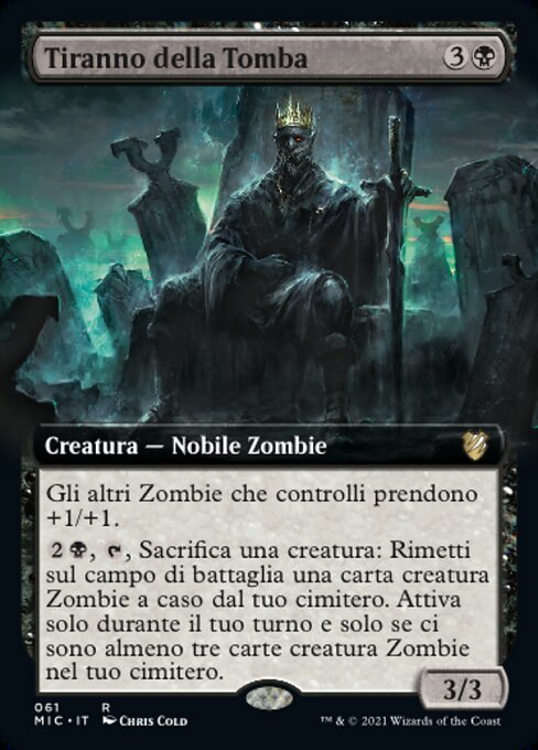 Tiranno della Tomba (Tomb Tyrant) - Midnight Hunt Commander (#61) - Illustrated by Chris Cold - Magic: The Gathering Card
