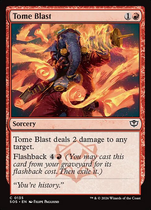 Tome Blast - Secrets of Strixhaven Magic card