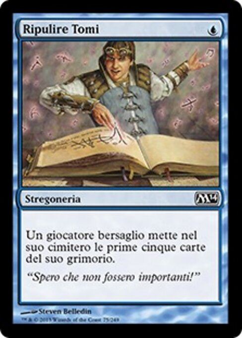 秘本掃き (Tome Scour) - Magic 2011 (#76) - Illustrated by Steven Belledin - Magic: The Gathering Card