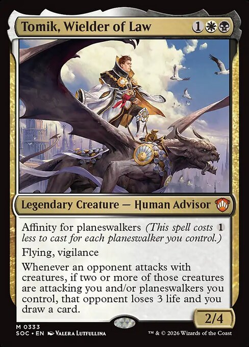 Tomik, Wielder of Law - Secrets of Strixhaven Commander (#333) - Illustrated by Valera Lutfullina - Magic: The Gathering Card