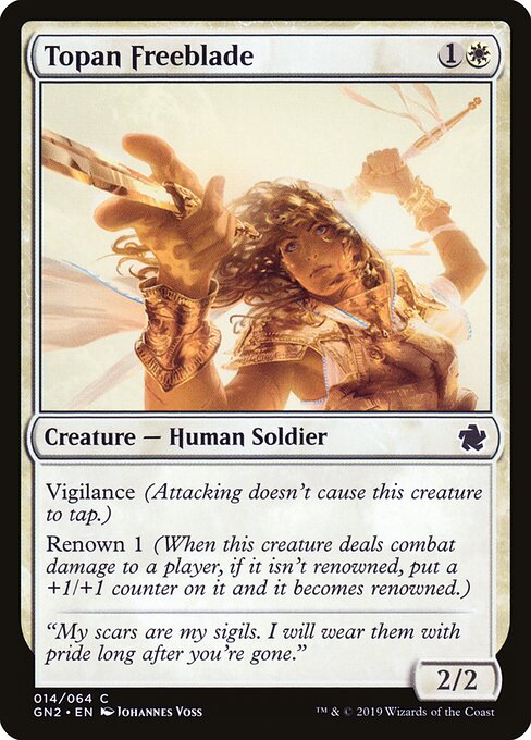 Topan Freeblade - Game Night 2019 Magic card