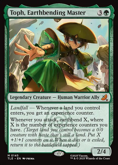 Toph, Meisterin des Erdbändigens (Toph, Earthbending Master) - Avatar: The Last Airbender Eternal (#209) - Illustrated by Phima - Magic: The Gathering Card