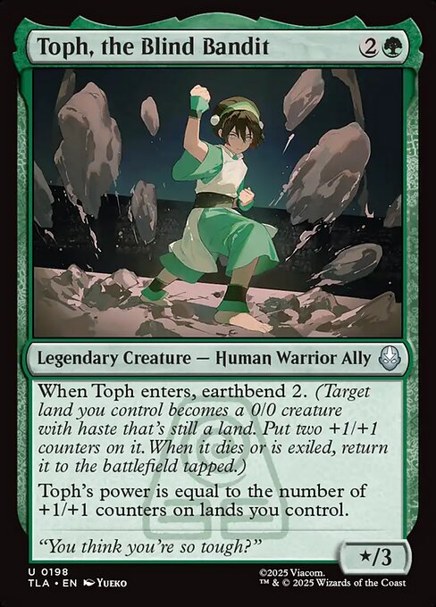 Toph, the Blind Bandit - Avatar: The Last Airbender Magic card