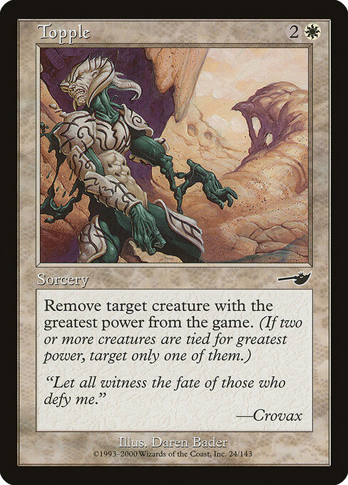 Topple - Nemesis Magic card