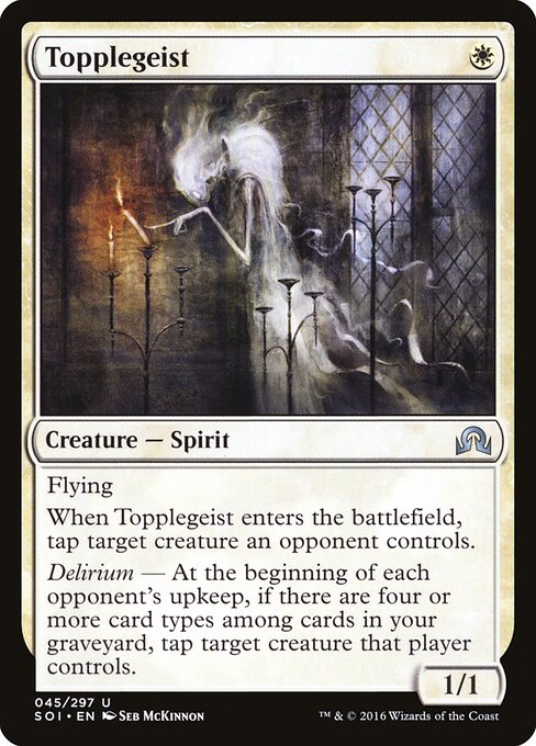 Topplegeist - Shadows over Innistrad (#45) - Illustrated by Seb McKinnon - Magic: The Gathering Card