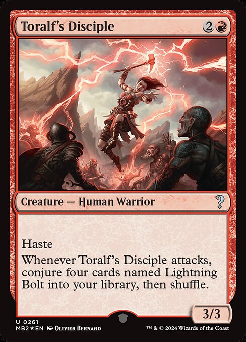 Toralf's Disciple - Mystery Booster 2 (#261) - Illustrated by Olivier Bernard - Magic: The Gathering Card