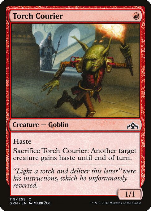 Torch Courier - Guilds of Ravnica (#119) - Illustrated by Mark Zug - Magic: The Gathering Card