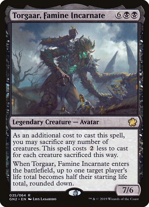 Torgaar, Famine Incarnate - Game Night 2019 Magic card