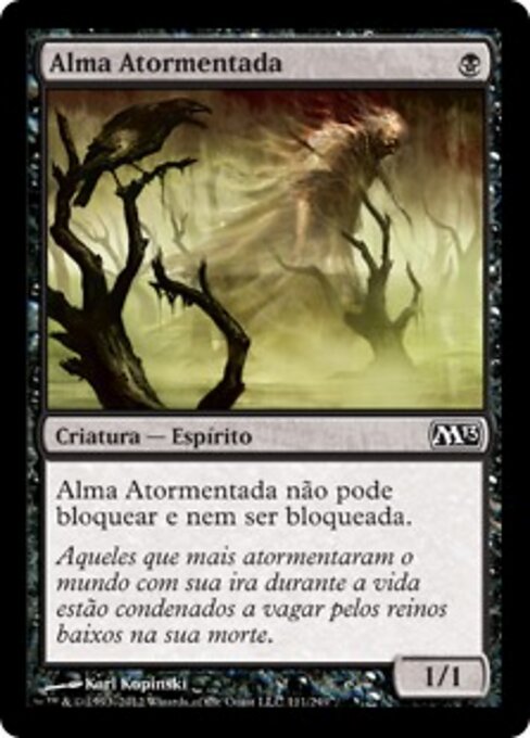 Страдающая Душа (Tormented Soul) - Magic 2013 (#111) - Illustrated by Karl Kopinski - Magic: The Gathering Card