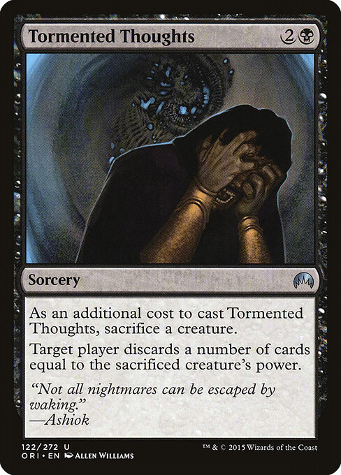 Tormented Thoughts - Magic Origins (#122) - Illustrated by Allen Williams - Magic: The Gathering Card