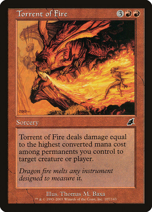 Torrent of Fire - Scourge Magic card