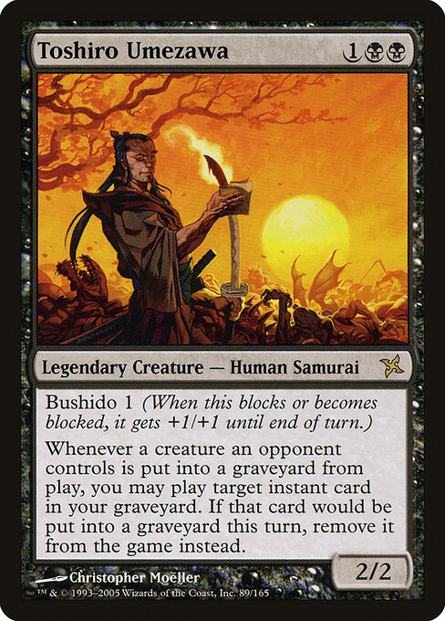 Toshiro Umezawa - Betrayers of Kamigawa Magic card