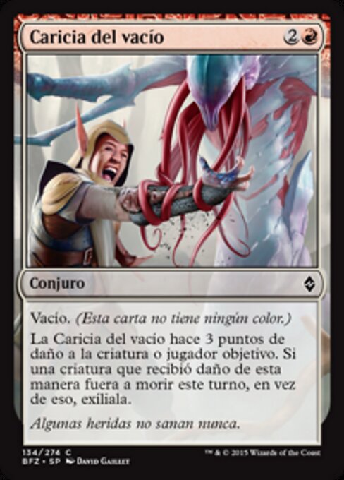 공허의 손길 (Touch of the Void) - Battle for Zendikar (#134) - Illustrated by David Gaillet - Magic: The Gathering Card
