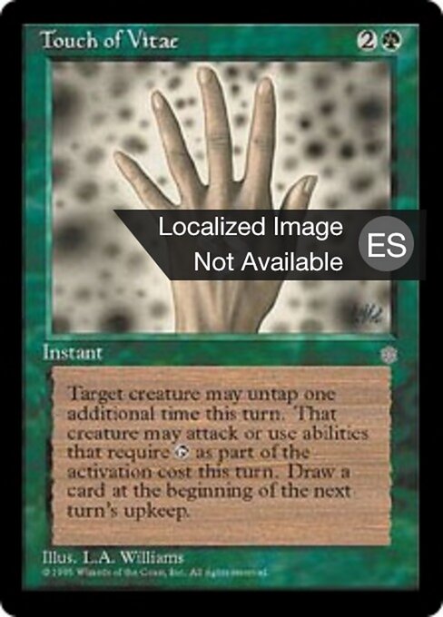 Roce vital (Touch of Vitae) - Ice Age (#271) - Illustrated by Allen Williams - Magic: The Gathering Card