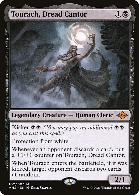 Tourach, Dread Cantor - Modern Horizons 2 (#102) - Illustrated by Greg Staples - Magic: The Gathering Card