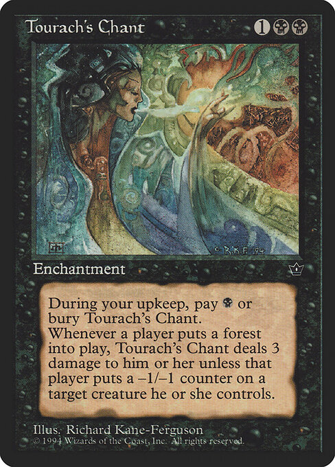 Tourach's Chant - Fallen Empires (#47) - Illustrated by Richard Kane Ferguson - Magic: The Gathering Card