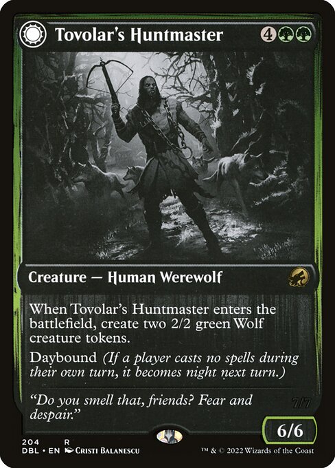 Tovolar's Huntmaster // Tovolar's Packleader - Innistrad: Midnight Hunt Promos Magic card