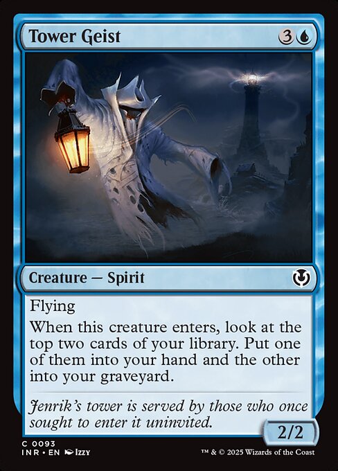 Tower Geist - Innistrad Remastered (#93) - Illustrated by Izzy - Magic: The Gathering Card