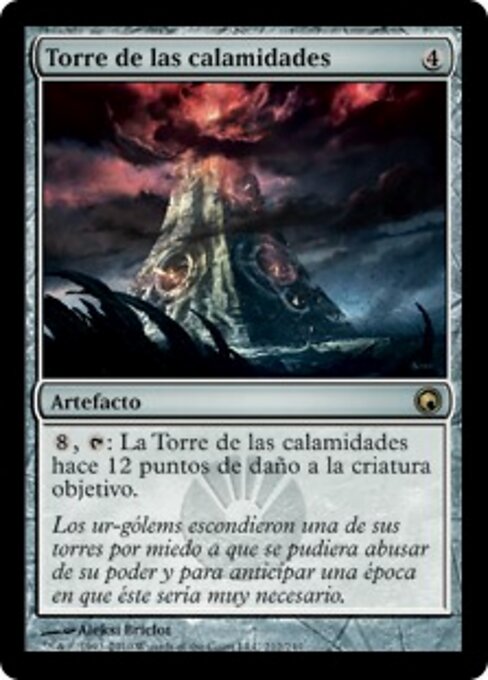 Tour des Calamités (Tower of Calamities) - Scars of Mirrodin (#212) - Illustrated by Aleksi Briclot - Magic: The Gathering Card