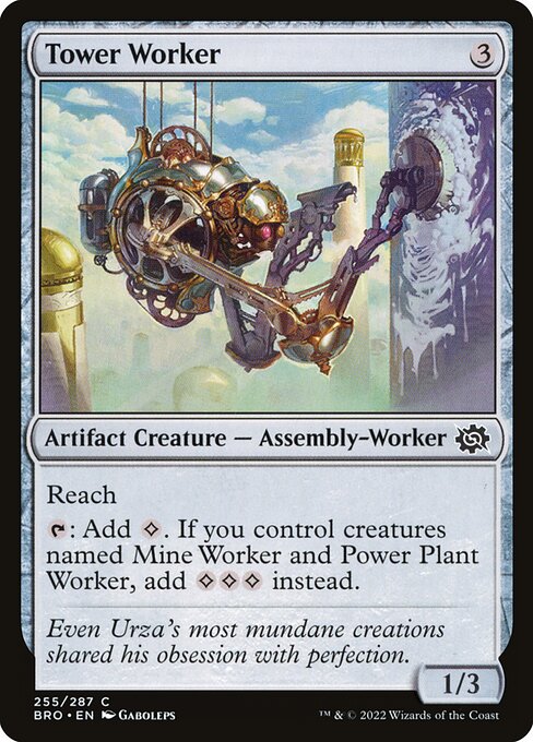 Tower Worker - The Brothers' War Magic card