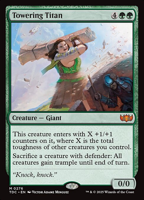 Towering Titan - Tarkir: Dragonstorm Commander Magic card