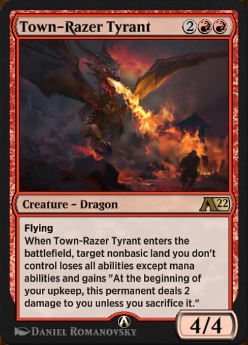 Town-Razer Tyrant - Alchemy: Innistrad Magic card