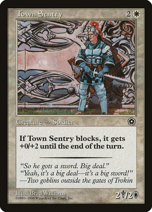 Town Sentry - Portal Second Age Magic card