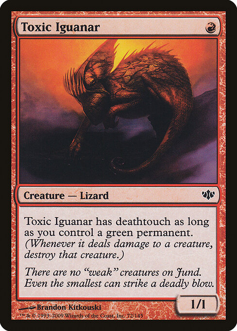 Toxic Iguanar - Conflux Magic card
