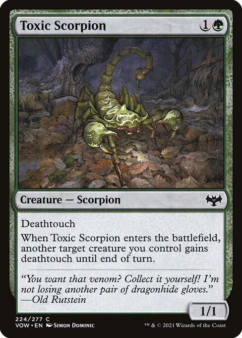 Toxic Scorpion - Innistrad: Crimson Vow Magic card