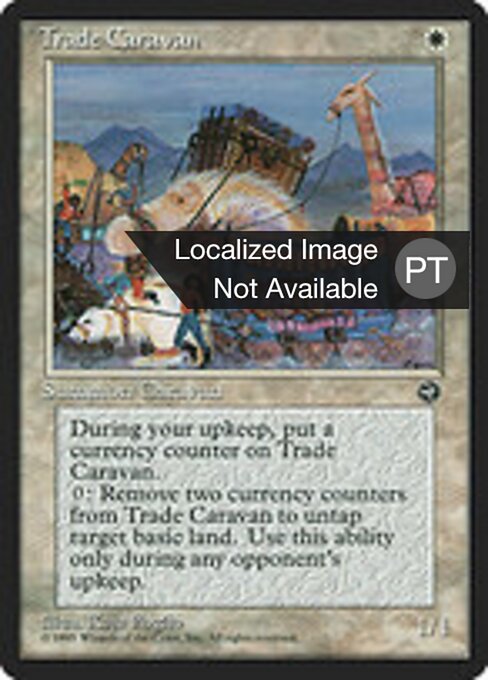 Caravana Comercial (Trade Caravan) - Homelands (#19a) - Illustrated by Kaja Foglio - Magic: The Gathering Card
