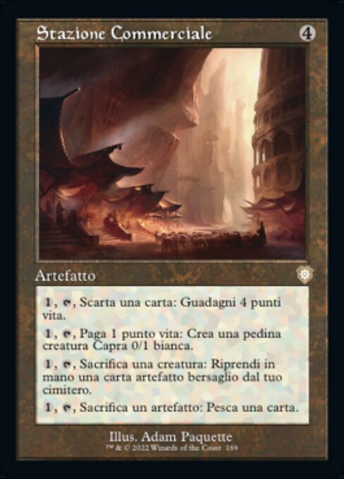 Handelsposten (Trading Post) - The Brothers' War Commander (#169) - Illustrated by Adam Paquette - Magic: The Gathering Card