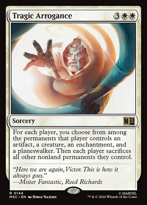 Tragic Arrogance - Marvel Super Heroes Commander Magic card