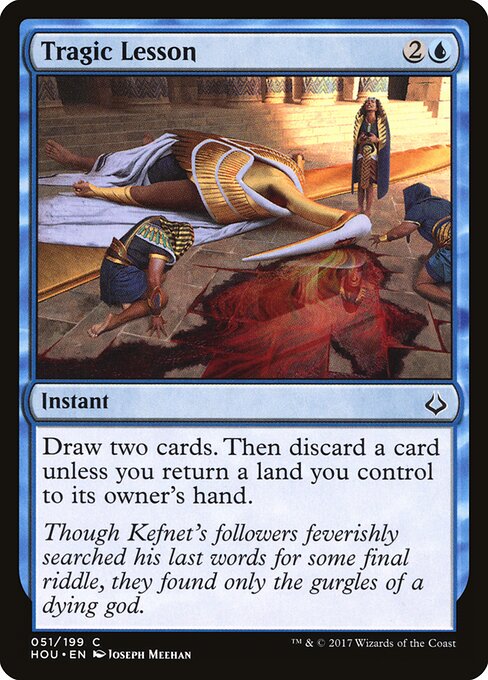 Tragic Lesson - Hour of Devastation Magic card