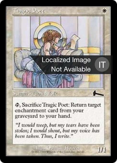 Poetessa Tragica (Tragic Poet) - Dominaria (#37) - Illustrated by Anthony Palumbo - Magic: The Gathering Card