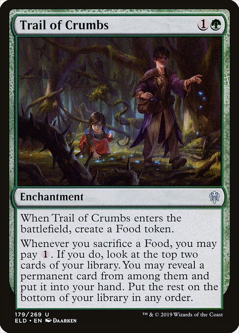 Trail of Crumbs - Throne of Eldraine (#179) - Illustrated by Daarken - Magic: The Gathering Card