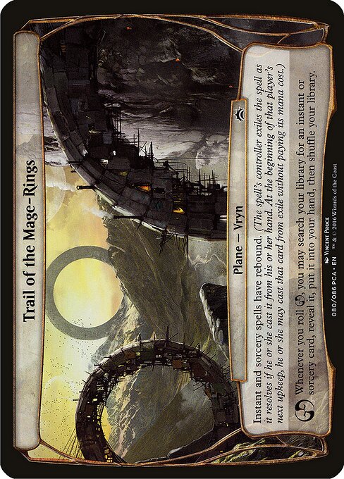 Weg der Magierringe (Trail of the Mage-Rings) - Planechase 2012 Planes (#37) - Illustrated by Vincent Proce - Magic: The Gathering Card