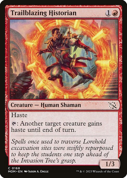 Trailblazing Historian - March of the Machine Magic card