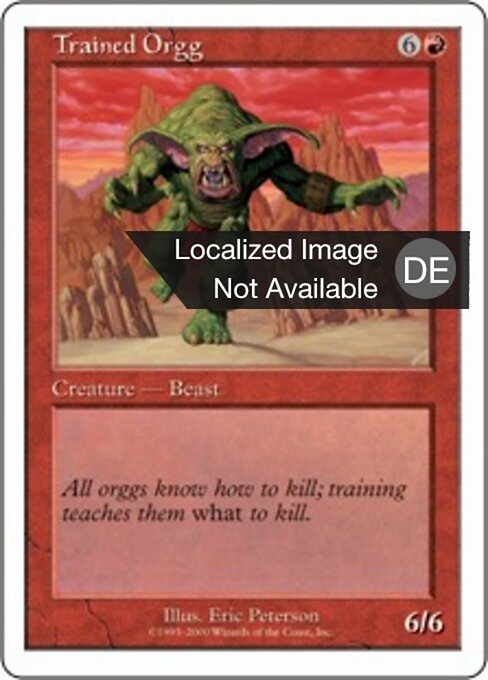 Trained Orgg - Seventh Edition (#224) - Illustrated by Alex Horley-Orlandelli - Magic: The Gathering Card