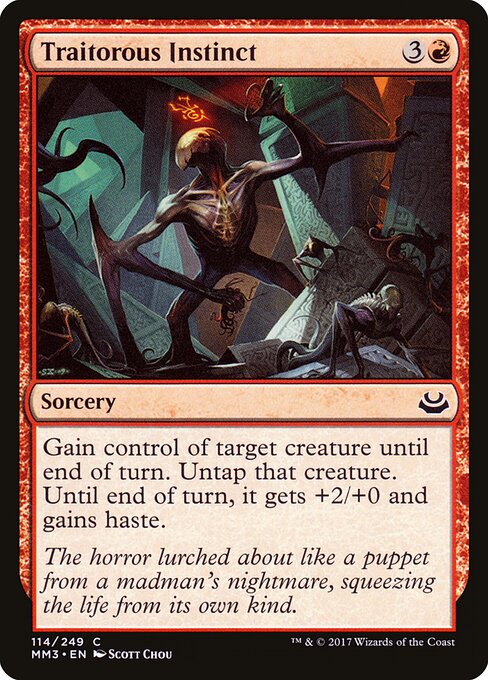 Traitorous Instinct - Modern Masters 2017 Magic card