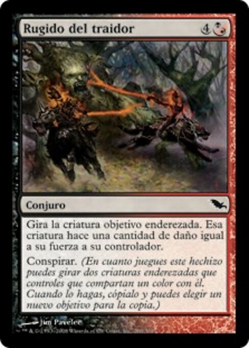 Rugissement du traître (Traitor's Roar) - Shadowmoor (#200) - Illustrated by Jim Pavelec - Magic: The Gathering Card